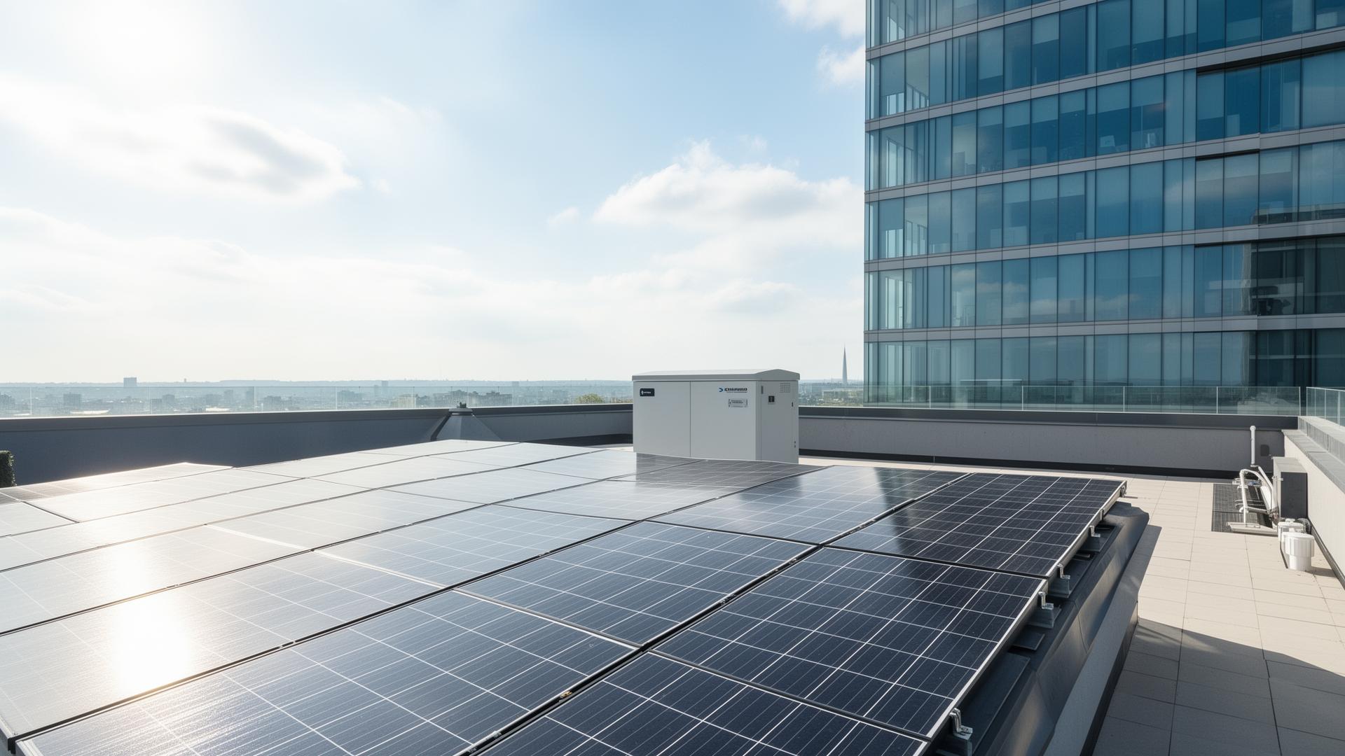 Sala de monitoramento de gestão e medição de energia